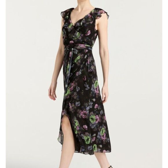 NWT Cinq à Sept Midi | Laure Dress Midnight Multi size 8-D7 - Picture 5 of 7